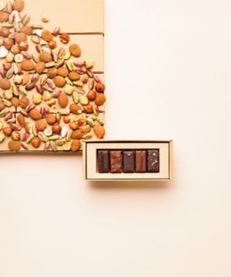 ＜LE CHOCOLAT ALAIN DUCASSE＞ＧＷ０１９　プラリネ・ア・ランシエンヌ　詰め合わせ　５個入り（５種）